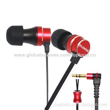 Novelty Earphones for iPhone, OEM and ODM, Flat Cord and 3.5mm Jack, 20-20kHz Frequency ResponsesNew